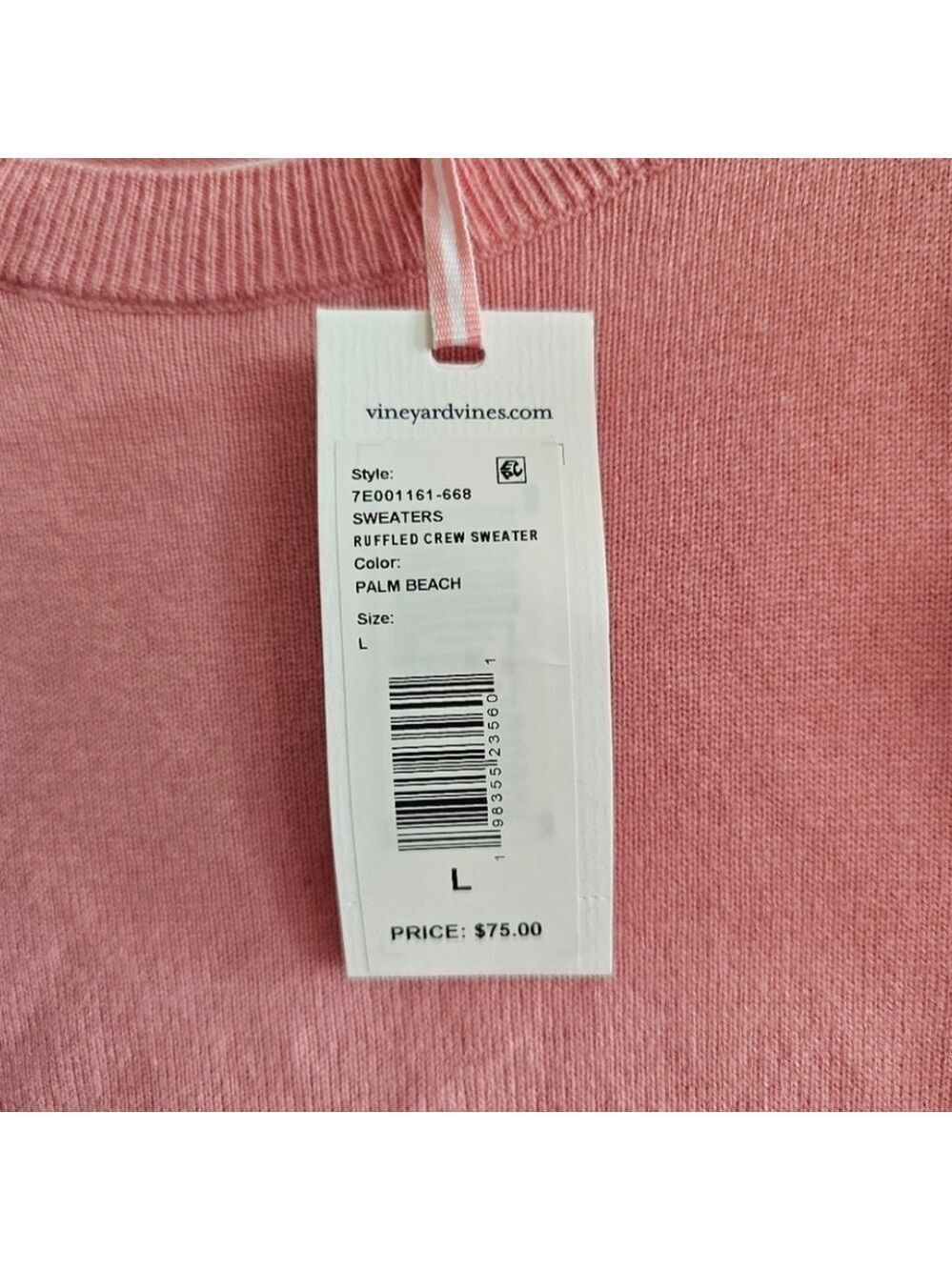 Vineyard Vines Ruffled Crew Sweater - Picture 5 of 7
